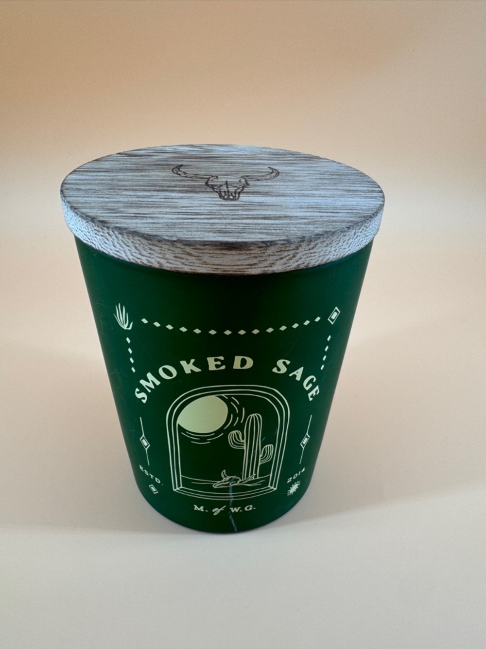 Makers of Wax Goods Home Candle 1- Wick Smoked Sage M of WG 14.8oz 420g